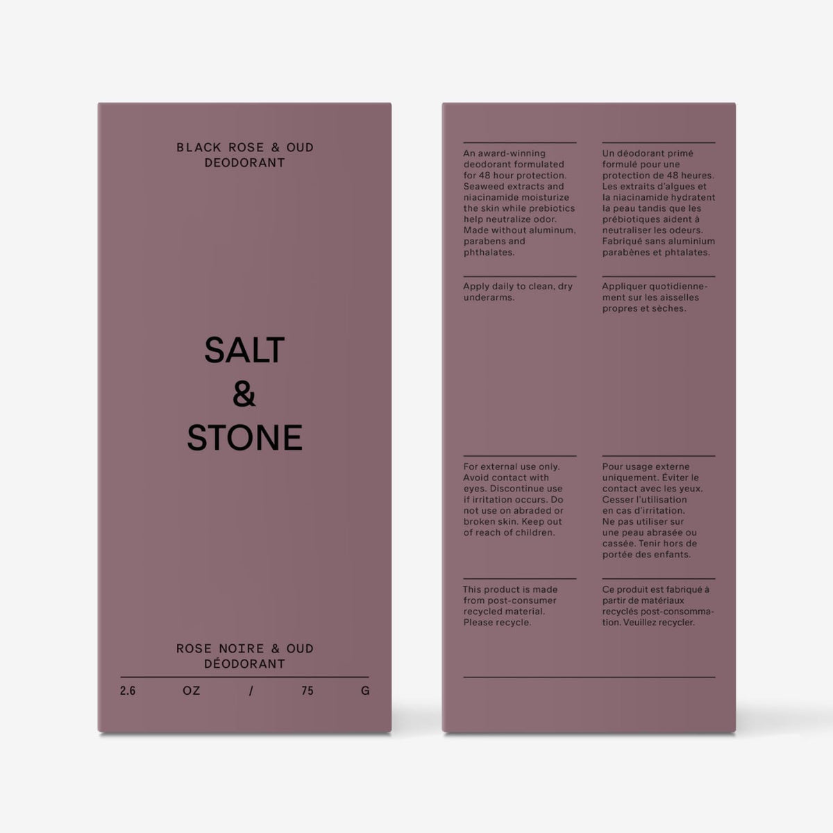 Salt & Stone Aluminum-Free Deodorant for Women & Men Saffron & Cedar 2.6 oz Jansha Store