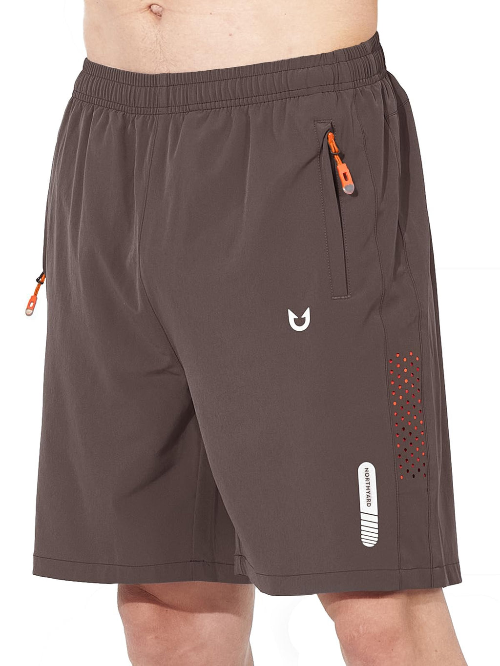 NORTHYARD Men's Athletic Running Shorts Gym Workout 7"/9"/5" Zipper Pockets Jansha Store