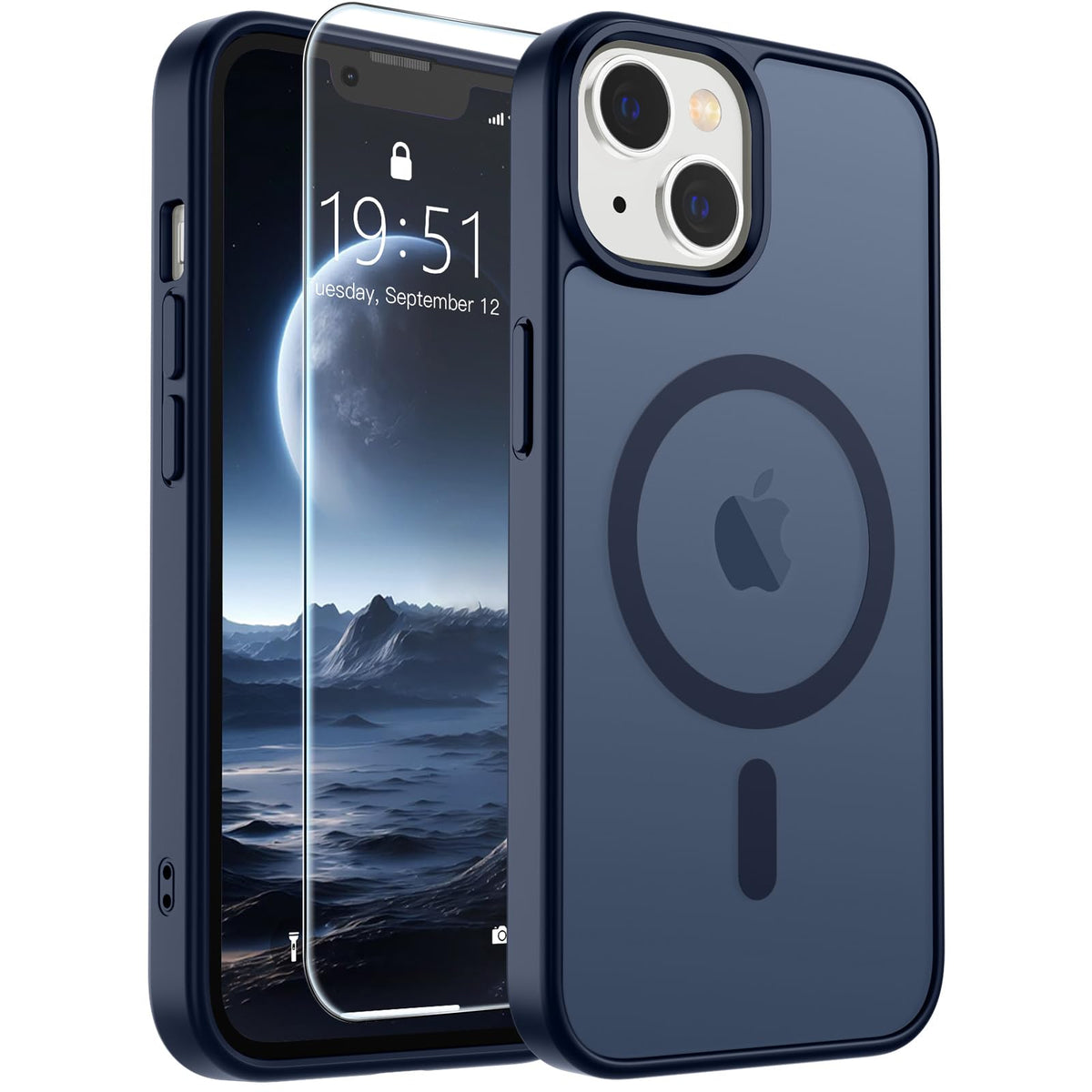 SUPFINE Magnetic for iPhone 12 Mini Case/iPhone 13 Mini Case Black Jansha Store