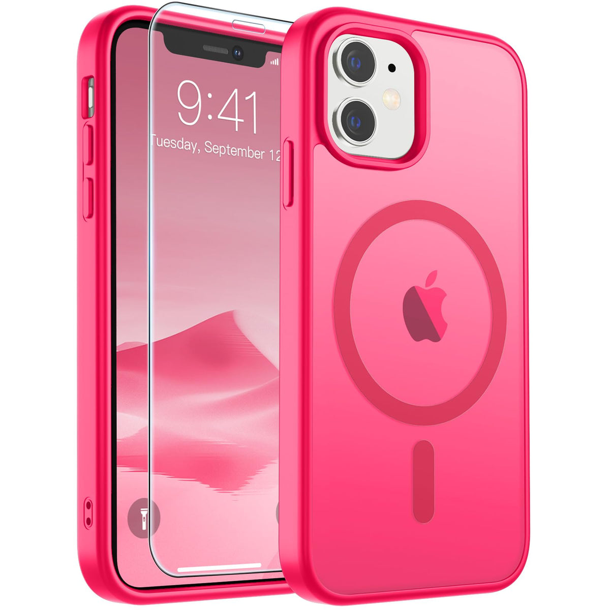 SUPFINE Magnetic for iPhone 12 Mini Case/iPhone 13 Mini Case Black Jansha Store