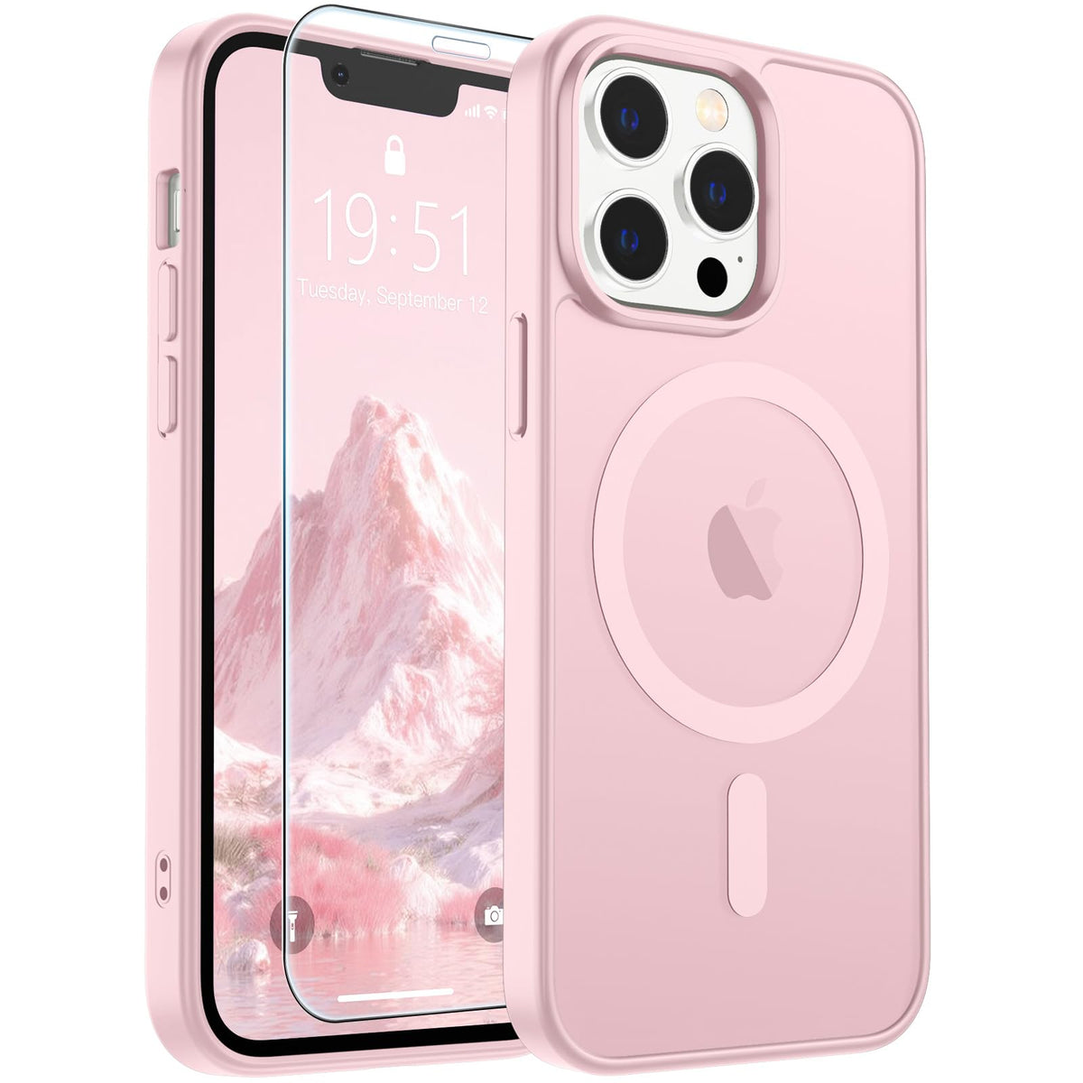 SUPFINE Magnetic for iPhone 12 Mini Case/iPhone 13 Mini Case Black Jansha Store