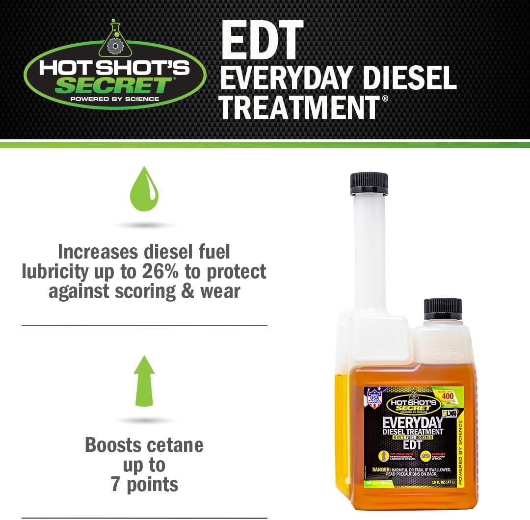 Hot Shot's Secret Everyday Diesel Treatment EDT, 16 oz Jansha Store