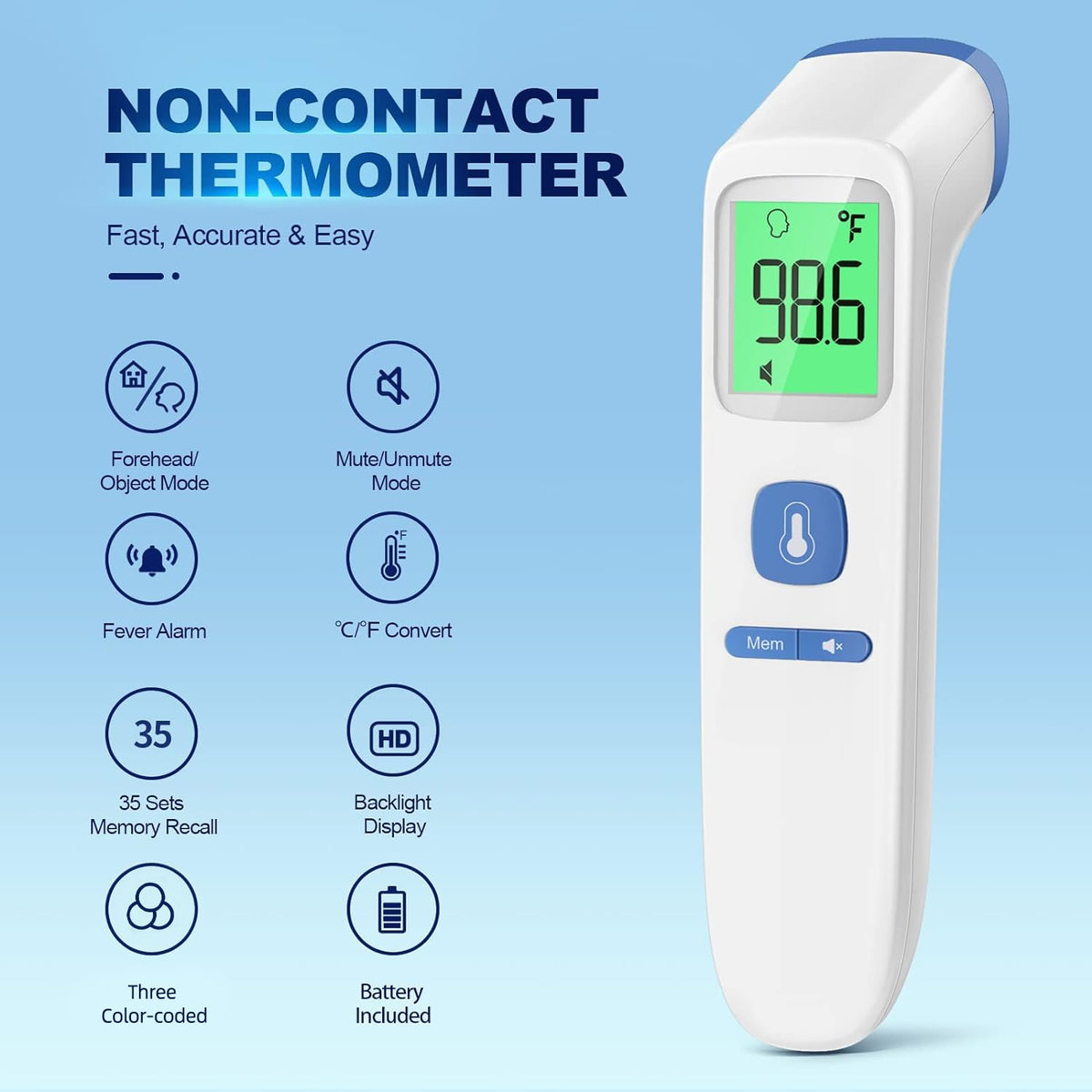 Goodbaby No-Touch Thermometer for Adults and Kid, Accurate Baby Thermometer Jansha Store