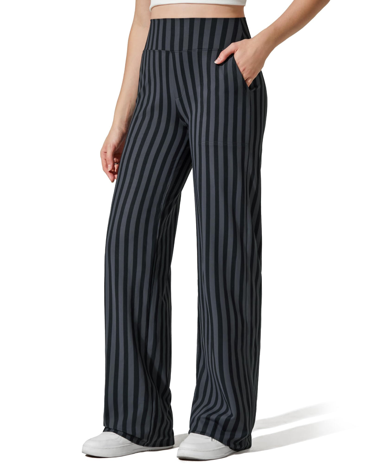 G4Free Yoga Pants for Women Wide Leg Pants with Pockets High Waisted Jansha Store