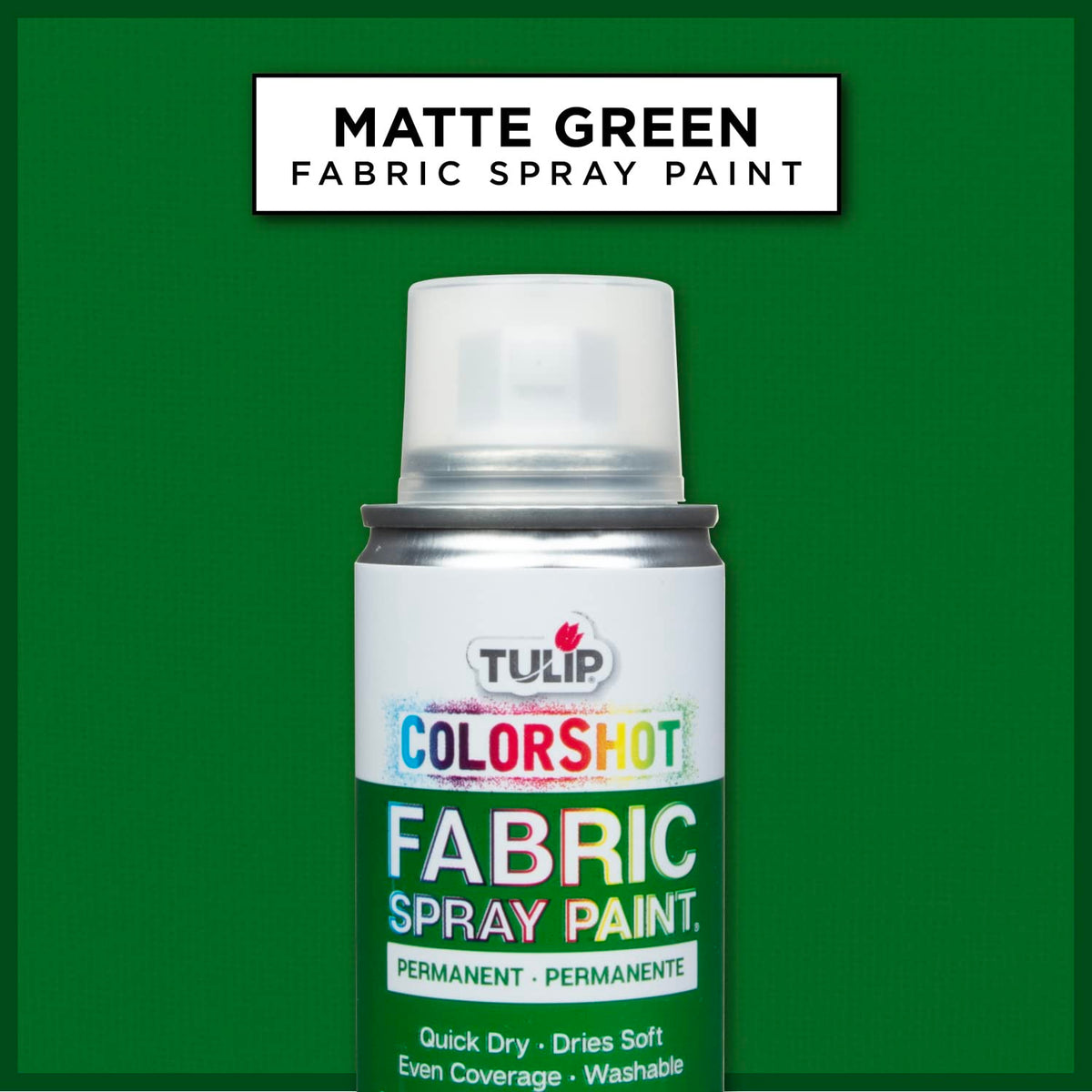 TULIP ColorShot Fabric Spray Paint, Black, 3 oz Jansha Store