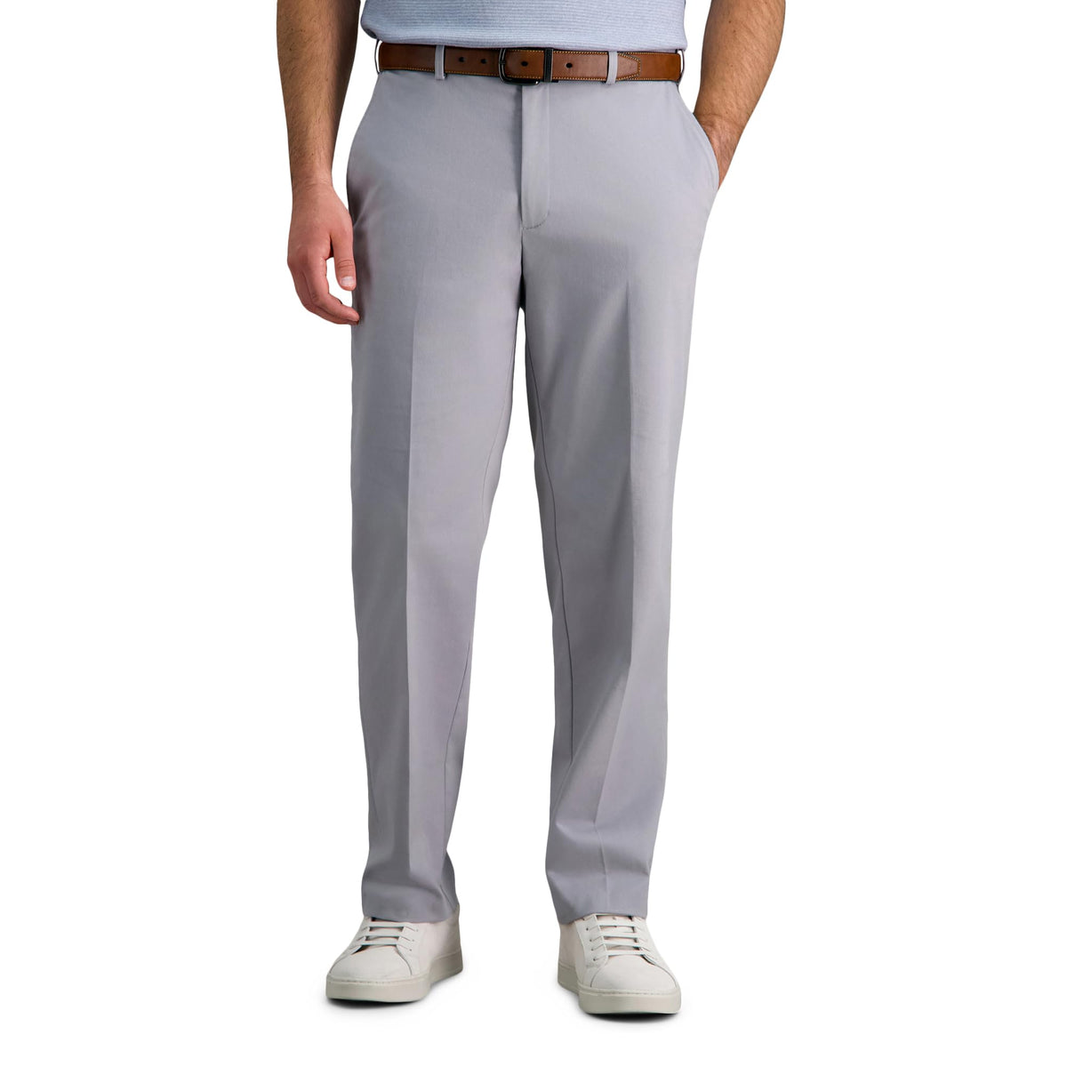 Haggar Men's Classic Fit Premium No Iron Khaki Pant Jansha Store