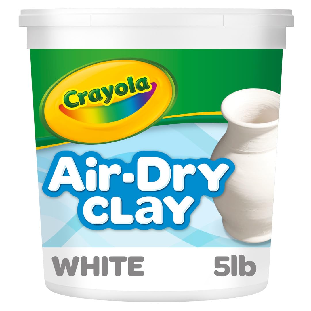 Crayola Air Dry Clay (5lbs), Teacher Supplies, Natural White Modeling Clay for Kids, Sculpting Material, Bulk Craft Supplies for Art Classrooms Jansha Store