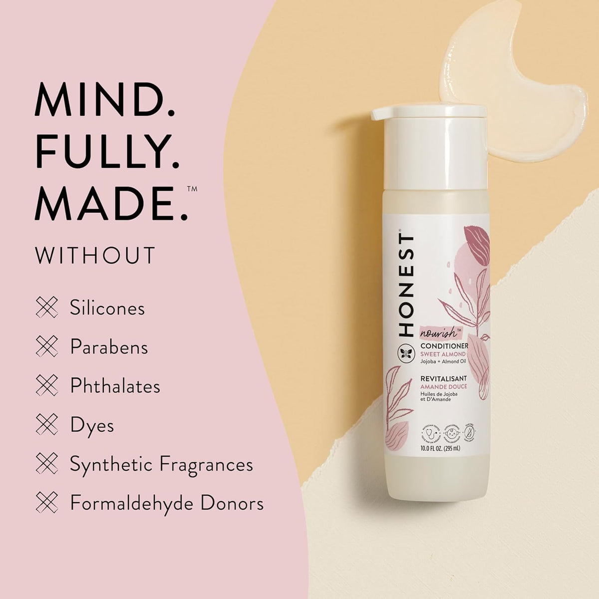 The Honest Company Conditioner, Hypoallergenic, Fragrance-Free, 10 fl oz Jansha Store