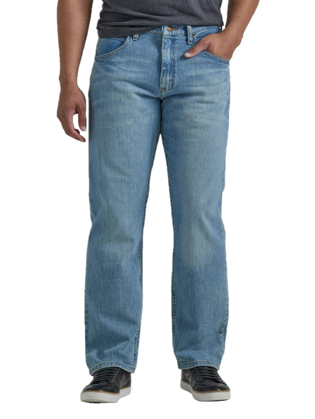 Wrangler Authentics Men's Regular Fit Comfort Flex Waist Jean Jansha Store