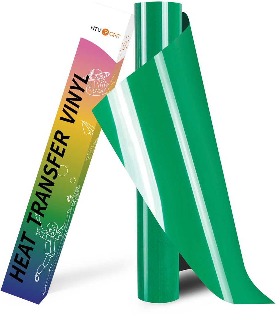 HTVRONT HTV Roll Heat Transfer Vinyl - 12" x 8ft White HTV Vinyl for Shirts Jansha Store