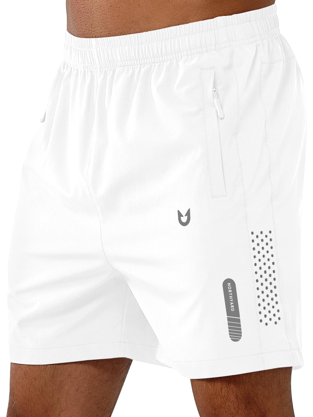 NORTHYARD Men's Athletic Running Shorts Gym Workout 7"/9"/5" Zipper Pockets Jansha Store