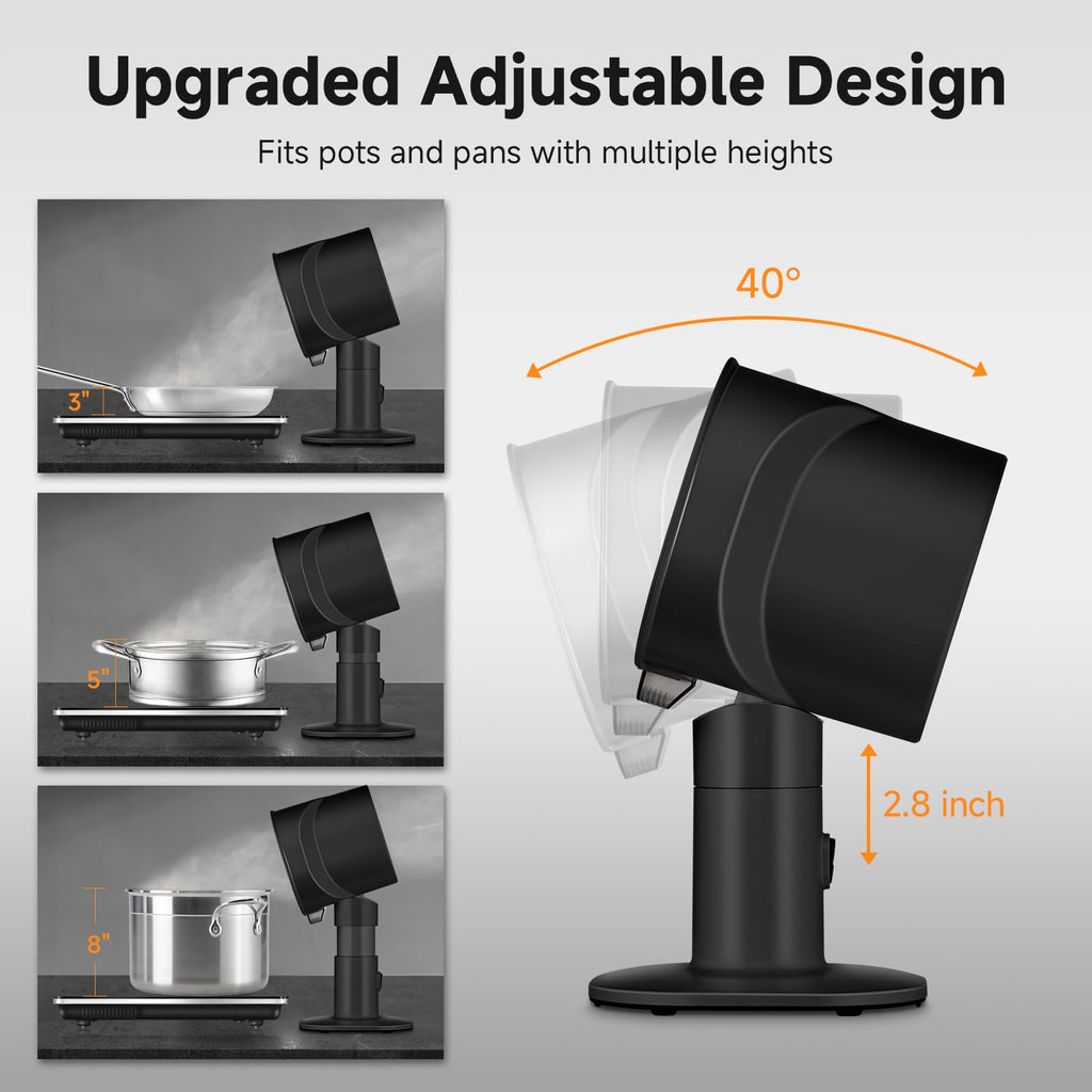 Portable Range Hood, 4-Speed Desktop Exhaust Fan with Telescopic Height Jansha Store