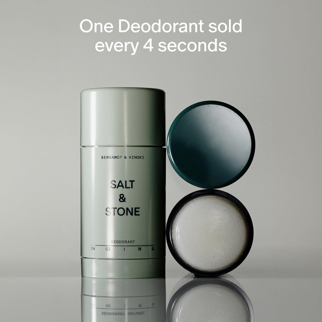 Salt & Stone Aluminum-Free Deodorant for Women & Men Saffron & Cedar 2.6 oz Jansha Store