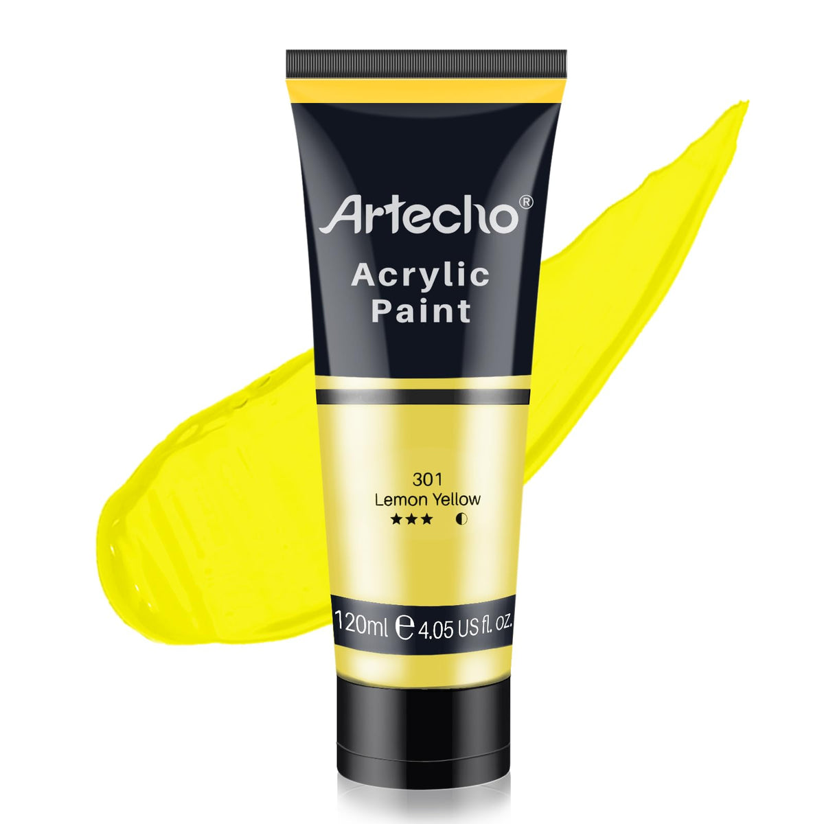 Artecho White Acrylic Paint, Titanium White Paint (120ml / 4.05oz) Tubes, Art Craft Paints for Canvas Painting, Rock, Stone, Wood, Fabric, Art Supplies Jansha Store