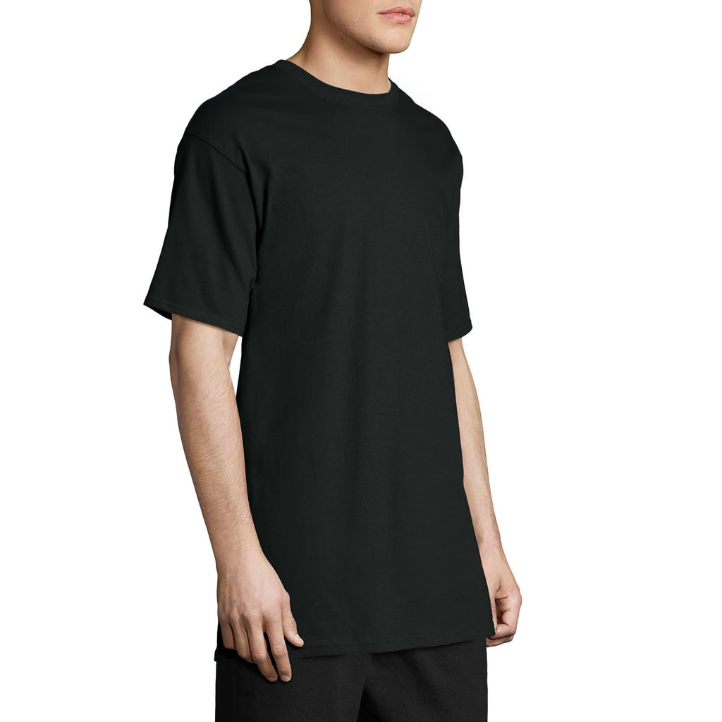Hanes Men's Beefy-T T-Shirt, Heavyweight Cotton T-Shirts for Men, 1 or 2 Pack, Men's Tees (Tall Jansha Store