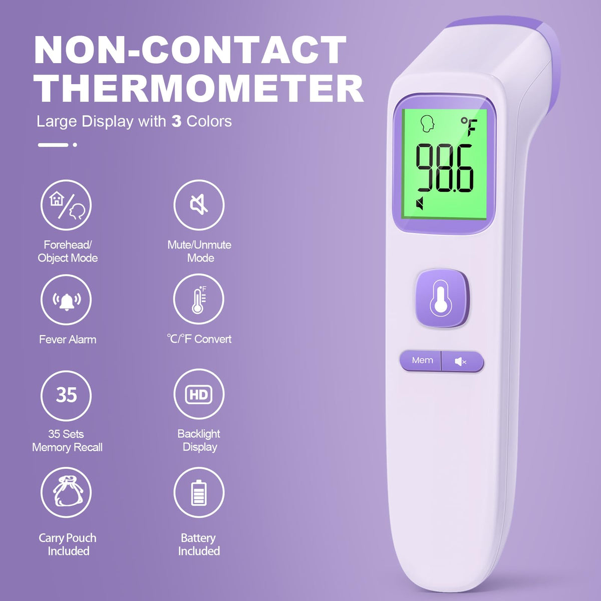 Goodbaby No-Touch Thermometer for Adults and Kid, Accurate Baby Thermometer Jansha Store