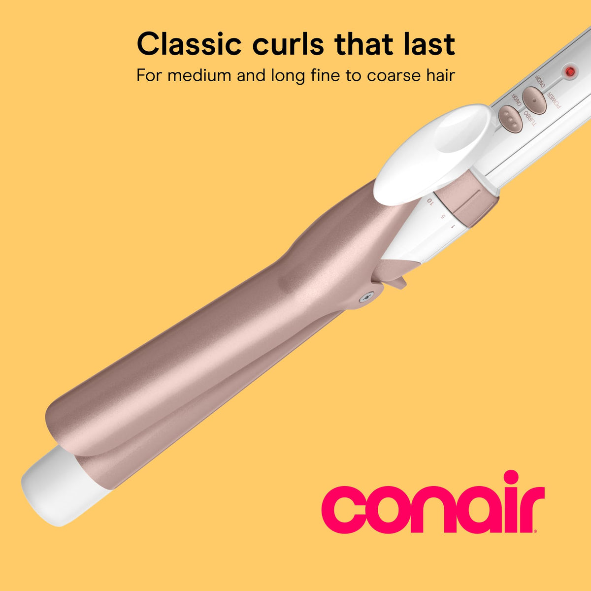 Conair Curling Iron, Double Ceramic, 1/2-in. Barrel, White/Rose Gold Jansha Store