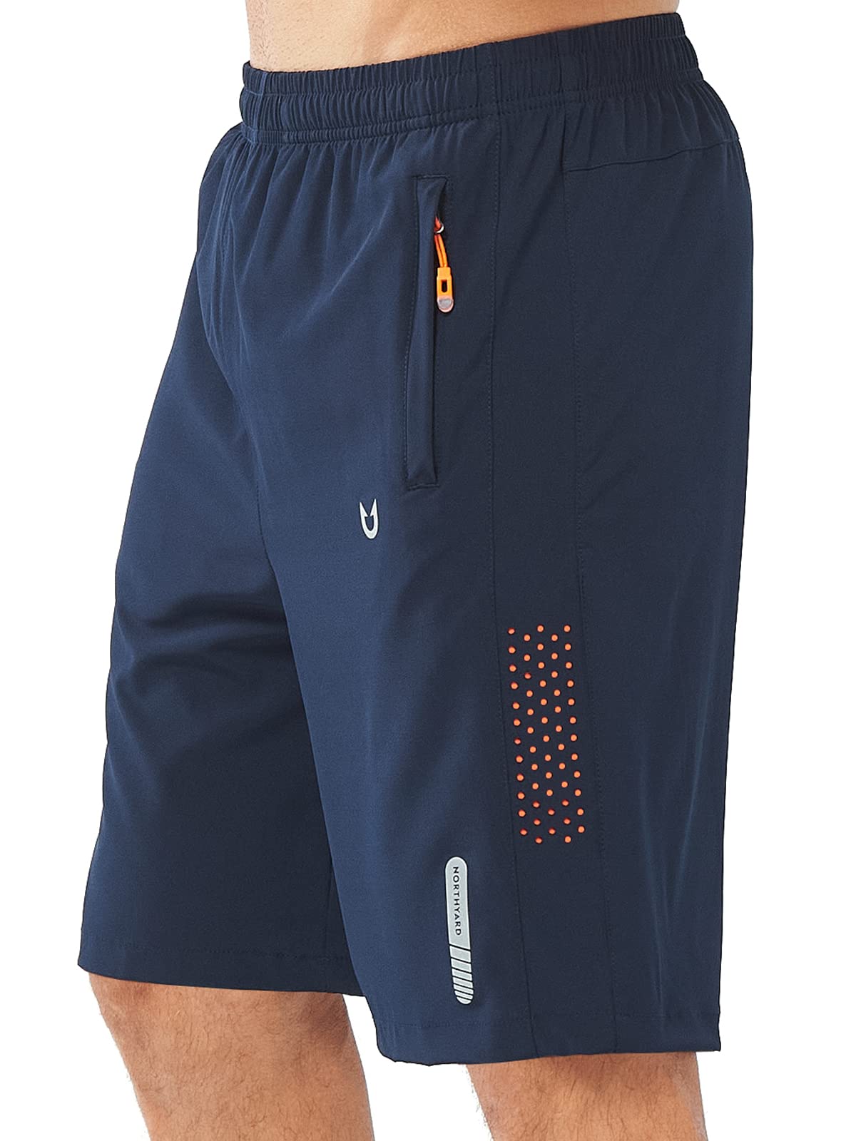 NORTHYARD Men's Athletic Running Shorts Gym Workout 7"/9"/5" Zipper Pockets Jansha Store