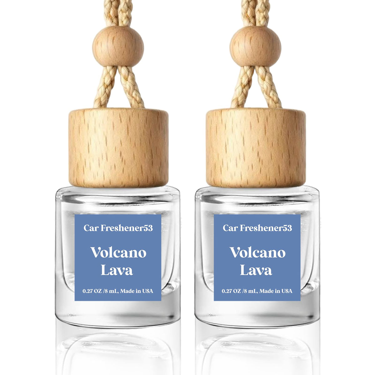 HoogaLife Car Air Freshener Diffuser 2 Pack Hanging Air Freshener Diffuser - Vanilla Cream Fragrance Oil Air D iffuser for Car, 45+ days Long Lasting Fragrance Made in USA C ar Air Fresheners (V54) Jansha Store