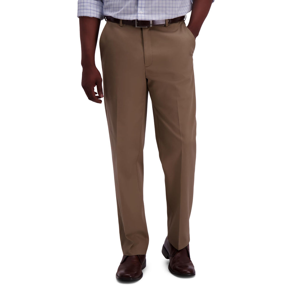Haggar Men's Classic Fit Premium No Iron Khaki Pant Jansha Store