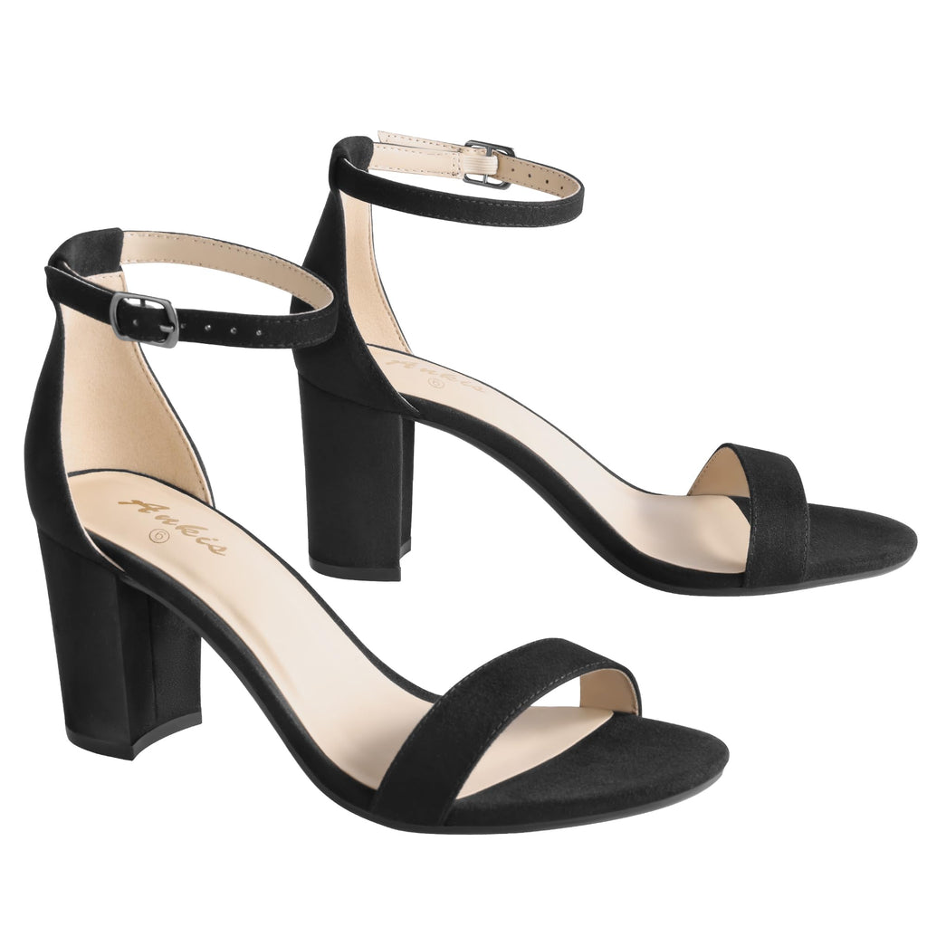 Ankis Heels for Women Open Toe Ankle Strap Chunky Heel Sandals 2.75 Inch Jansha Store