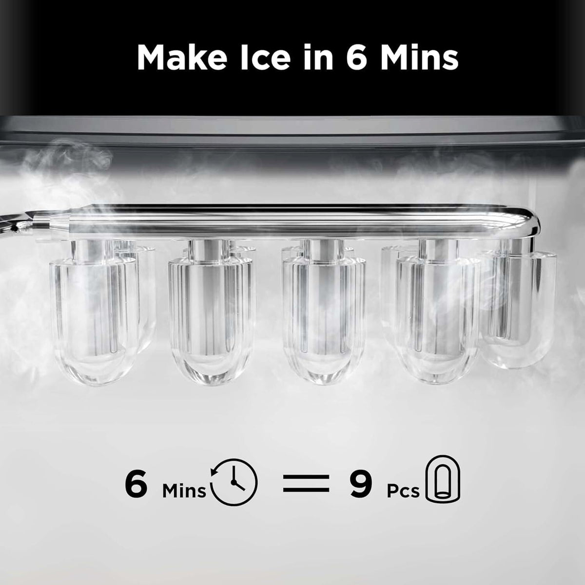 Silonn Nugget Ice Maker Countertop, Pellet Ice Machine with Self-Cleaning Function, Sonic Ice Maker Produces 36lbs of Chewable Ice in 24 Hours, Ideal for Home Kitchen and Office (Stainless Steel) Jansha Store