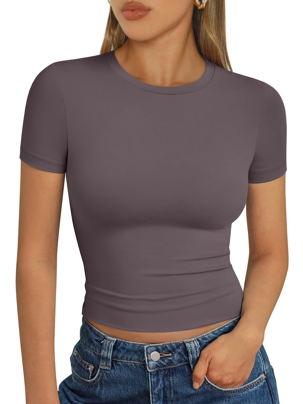 Trendy Queen Womens Short Sleeve T Shirt Basic Summer Top Jansha Store