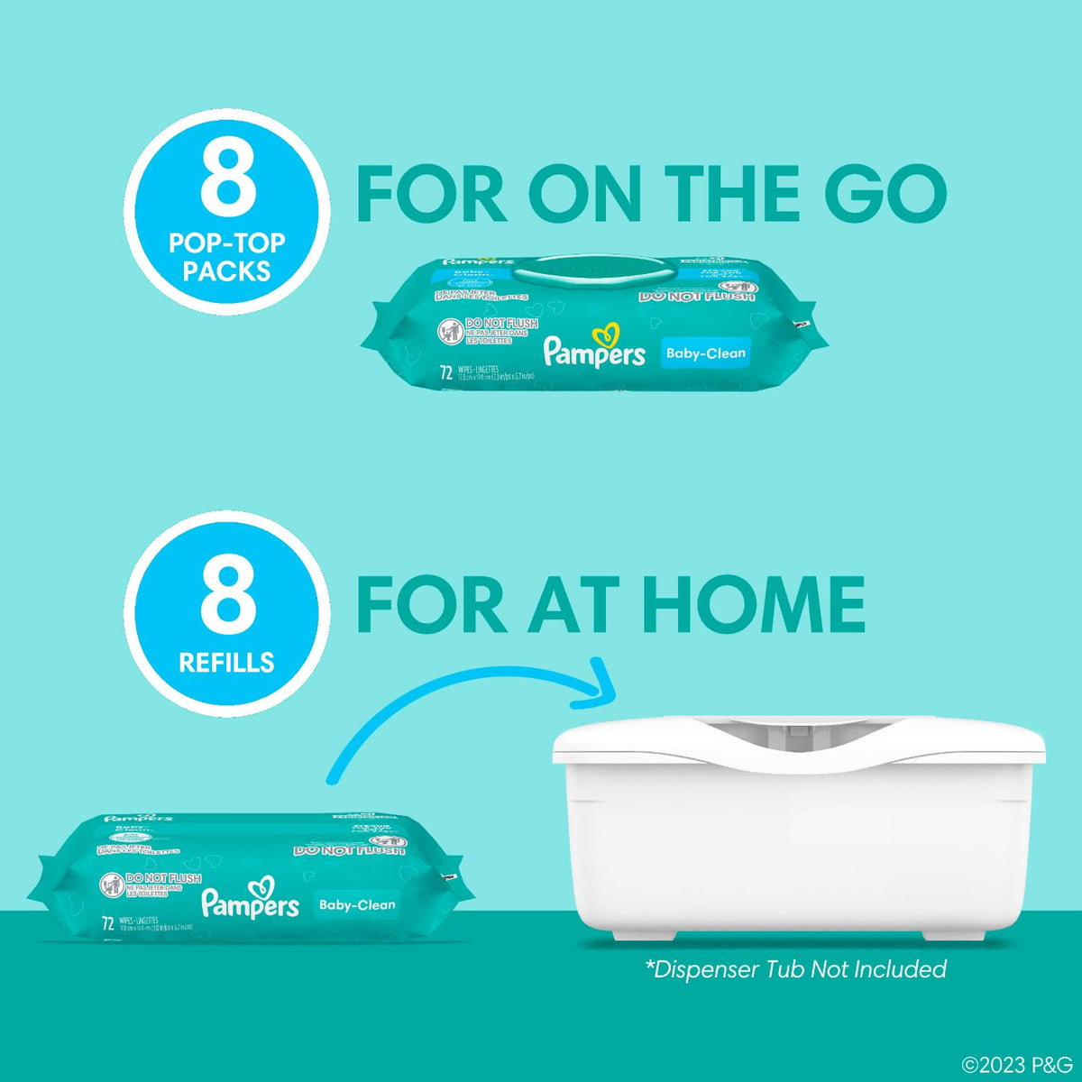 Pampers Complete Clean Baby Wipes - Fresh Scent 1X 72 Count Jansha Store