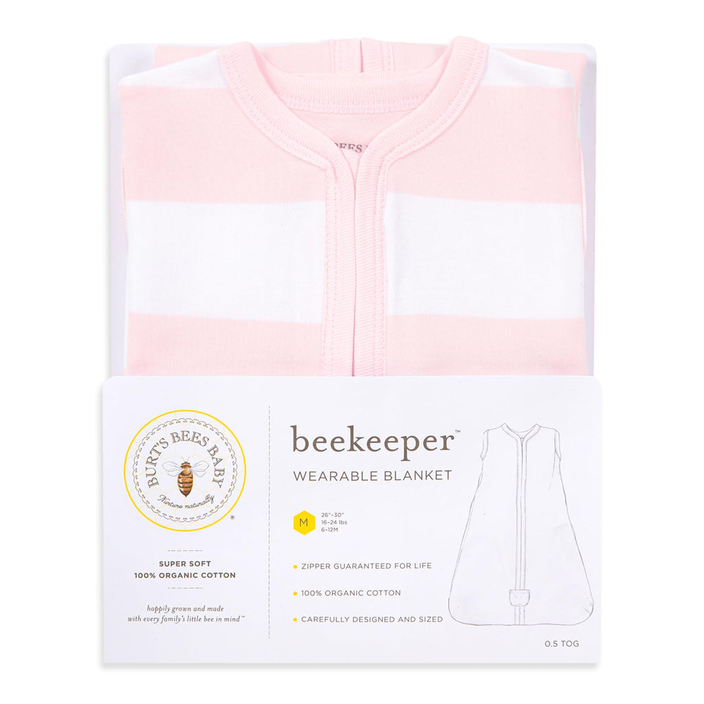 Burt's Bees Baby Infant Wearable Blanket, Organic Cotton Unisex Beekeeper - Light Weight 0.5 TOG or Medium Weight 1.5 TOG Jansha Store
