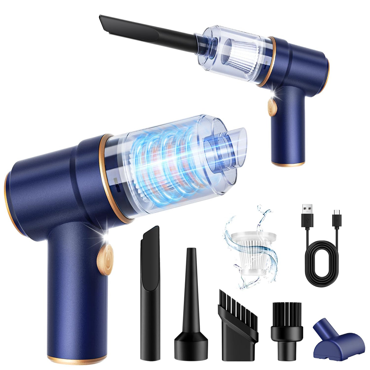 KMM Handheld Car Vacuum Cleaner, Hand Held Vacuum & Air Duster Jansha Store