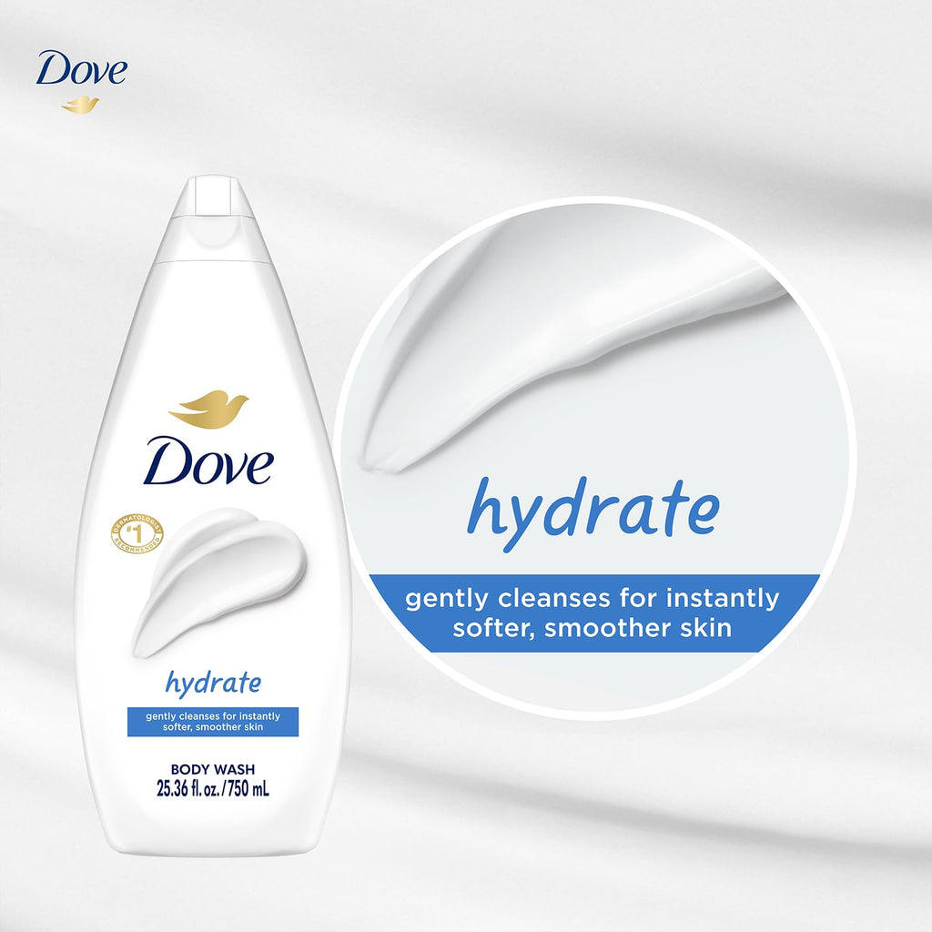 Dove Sensitive Skin Body Wash, 24hr Lotion-Soft Skin, 30.6 oz Jansha Store