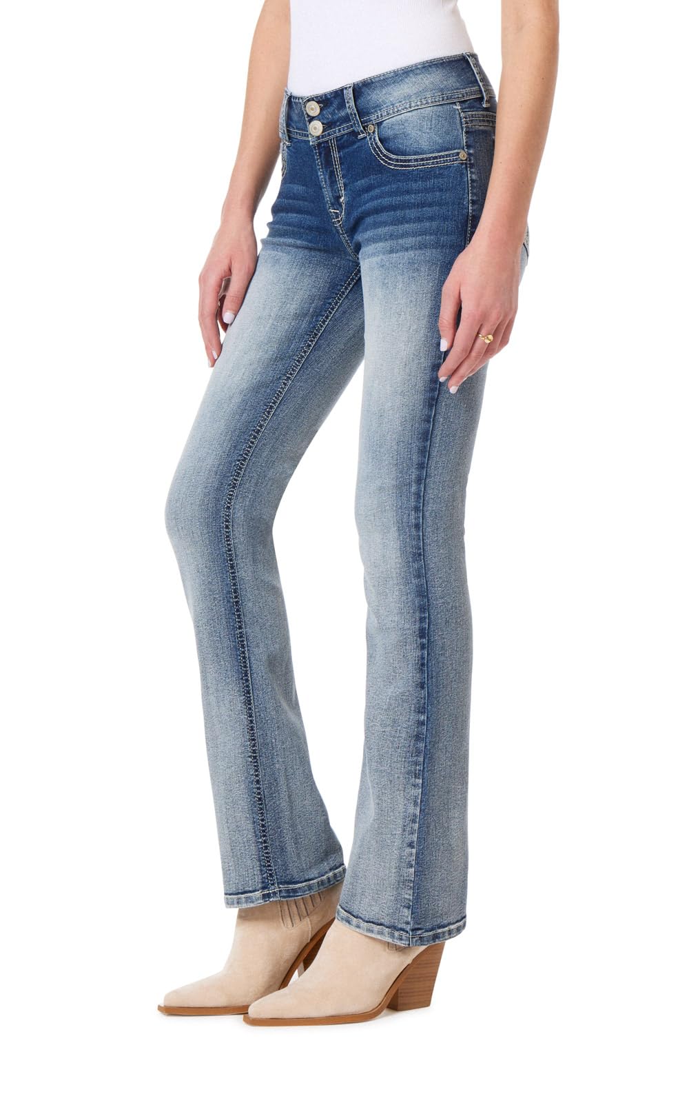 WallFlower Luscious Curvy Bootcut Jeans for Women, Sizes 0-24 Jansha Store