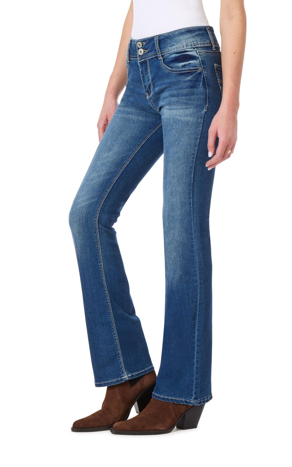 WallFlower Luscious Curvy Bootcut Jeans for Women, Sizes 0-24 Jansha Store