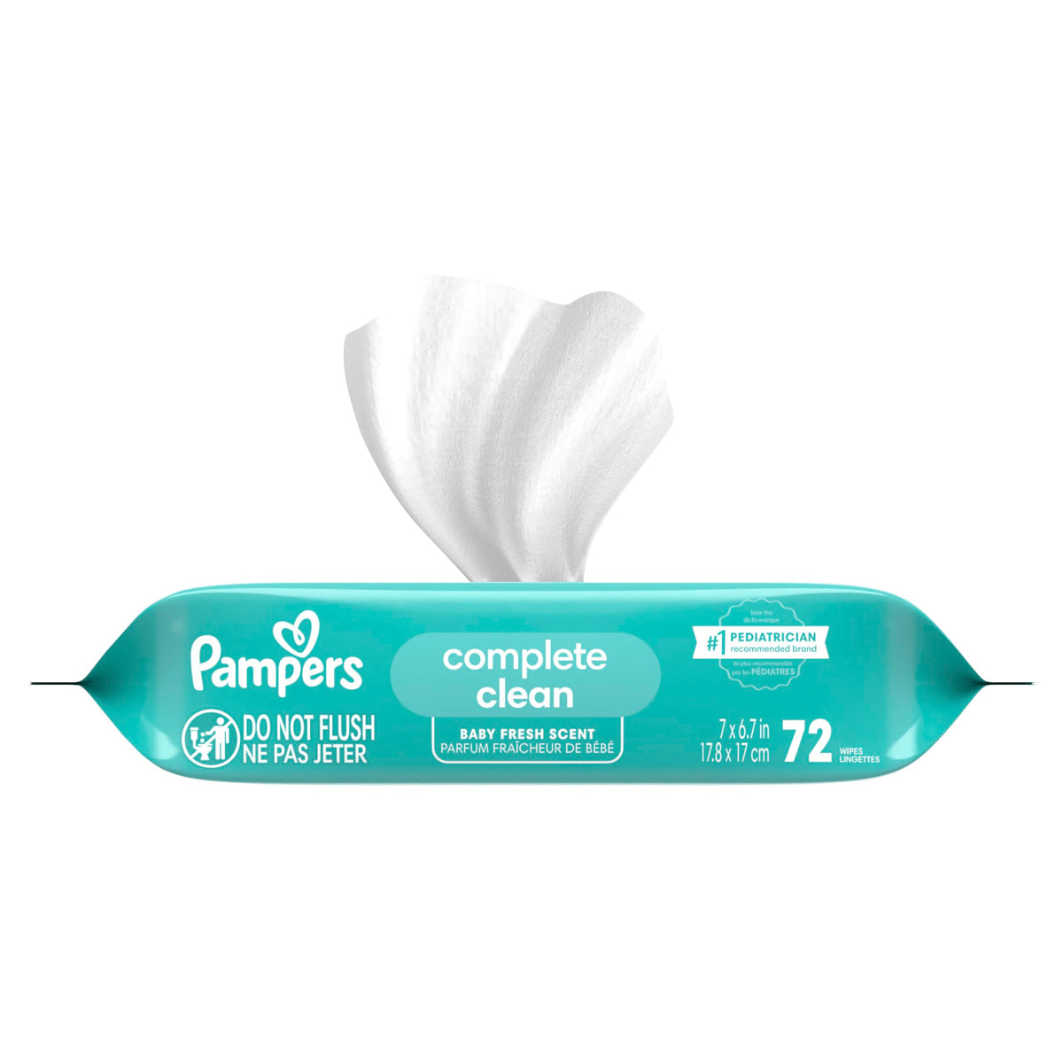 Pampers Complete Clean Baby Wipes - Fresh Scent 1X 72 Count Jansha Store