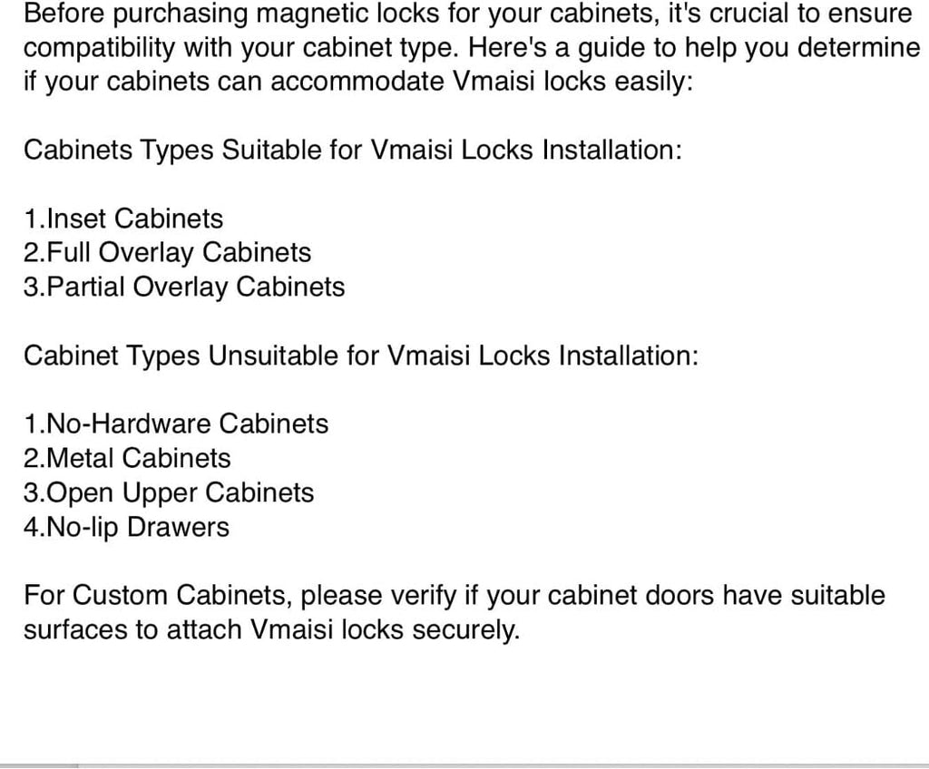 Vmaisi 20 Pack Magnetic Cabinet Locks Baby Proofing and 2 Keys Jansha Store