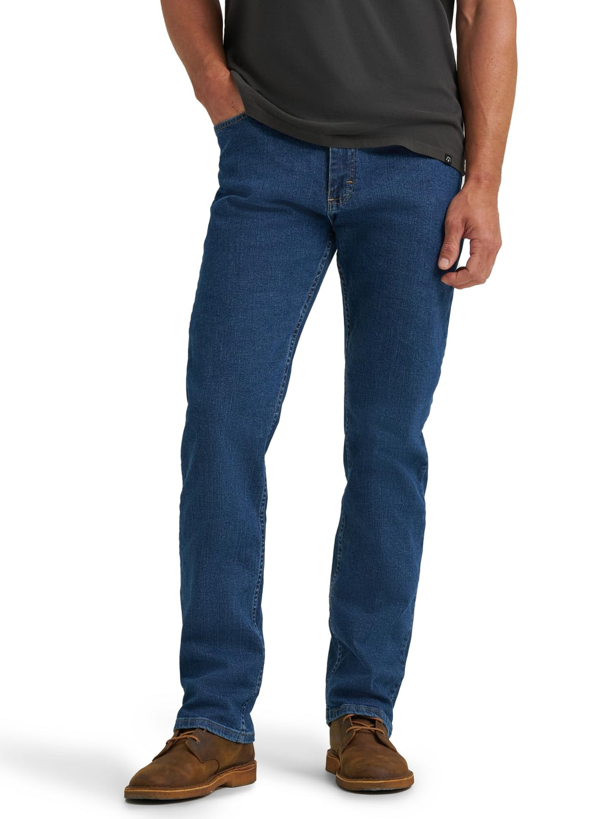 Wrangler Authentics Men's Classic 5-Pocket Regular Fit Flex Jean Jansha Store