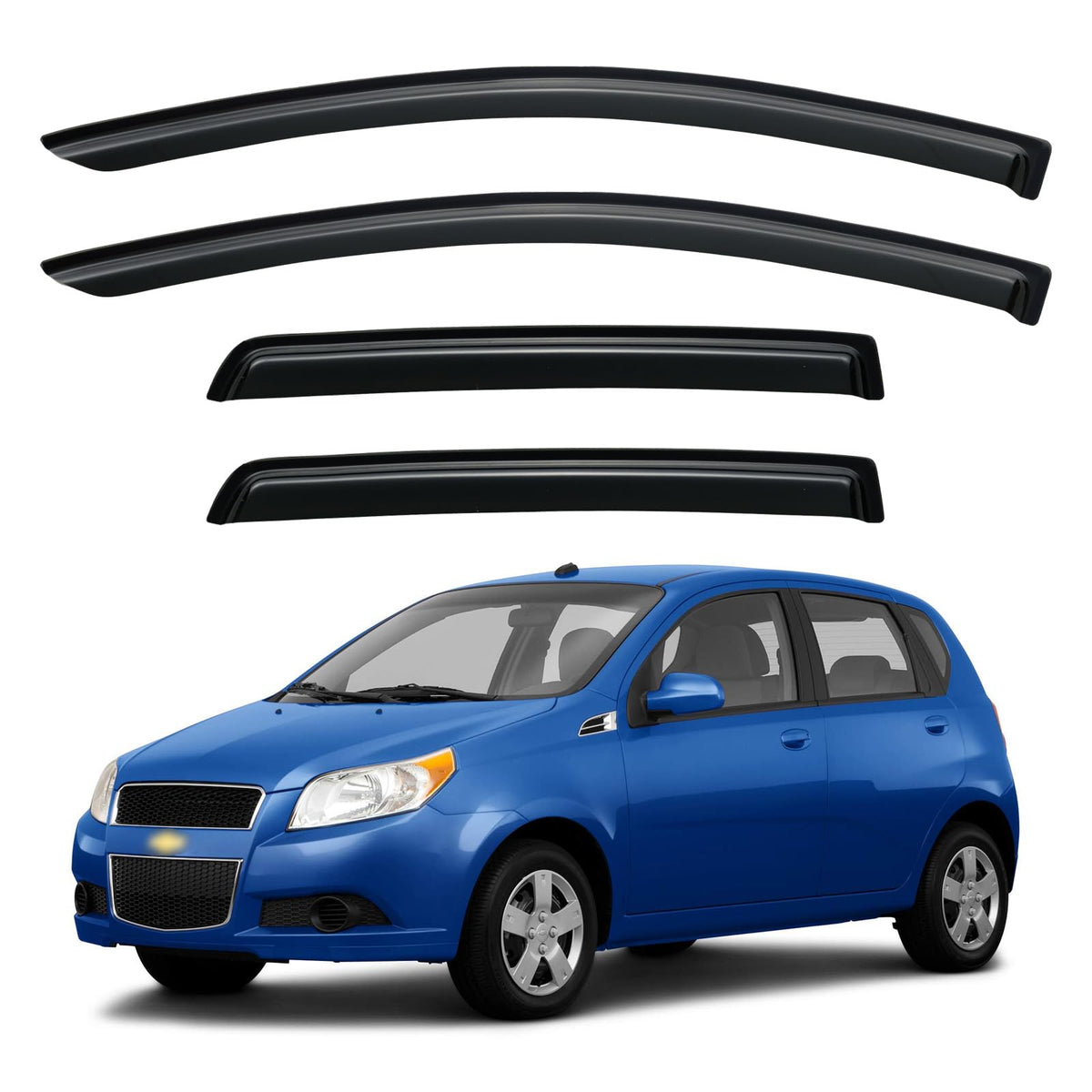 Window Visors Rain Guards for 2015-2026 Ford F150 Crew/SuperCrew Cab Jansha Store
