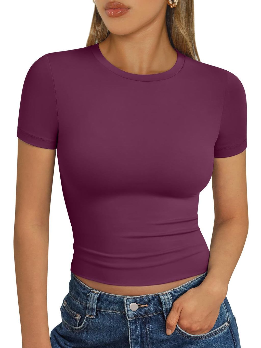 Trendy Queen Womens Short Sleeve T Shirt Basic Summer Top Jansha Store