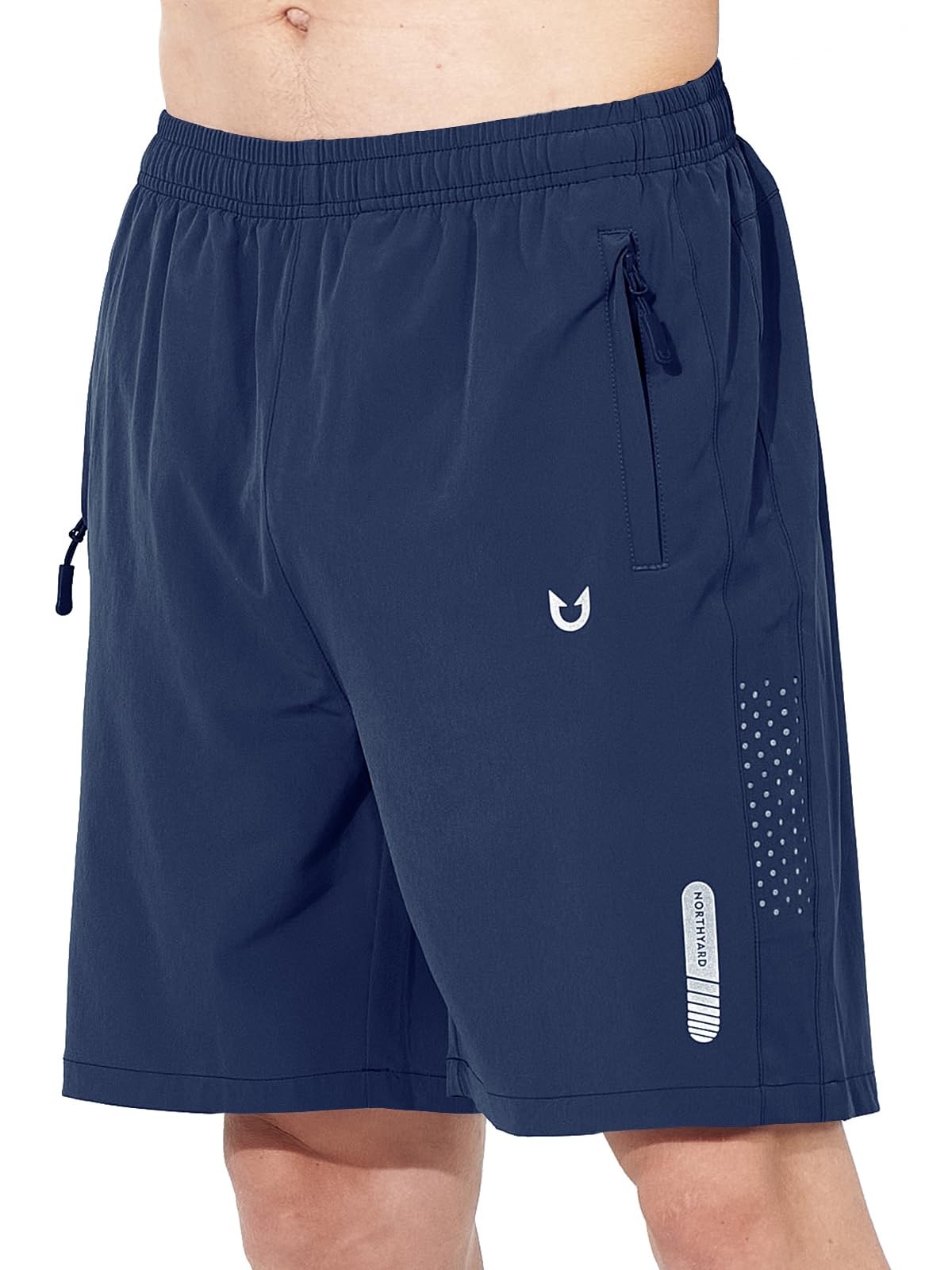 NORTHYARD Men's Athletic Running Shorts Gym Workout 7"/9"/5" Zipper Pockets Jansha Store