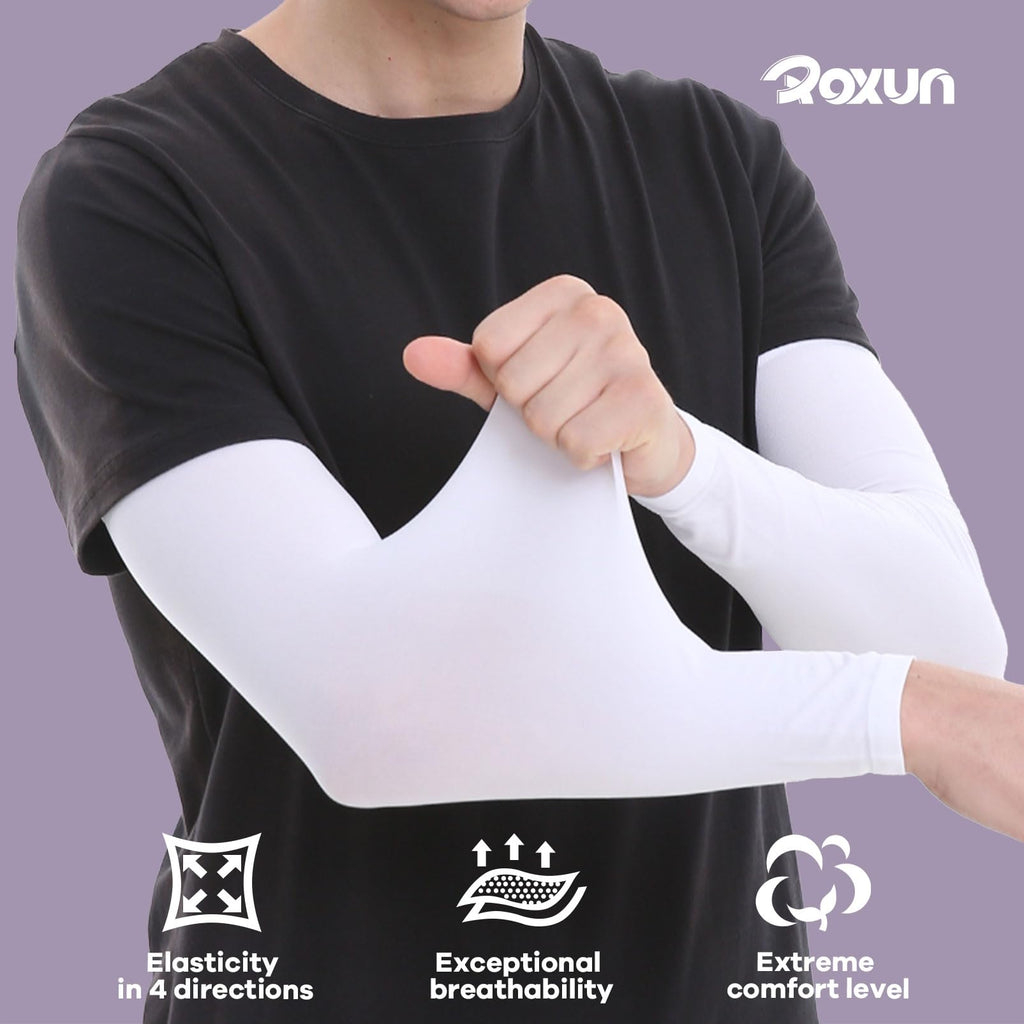 ROXUN Arm Sleeves Cooling UV Sun Protection Sport Compression for Men Women Jansha Store