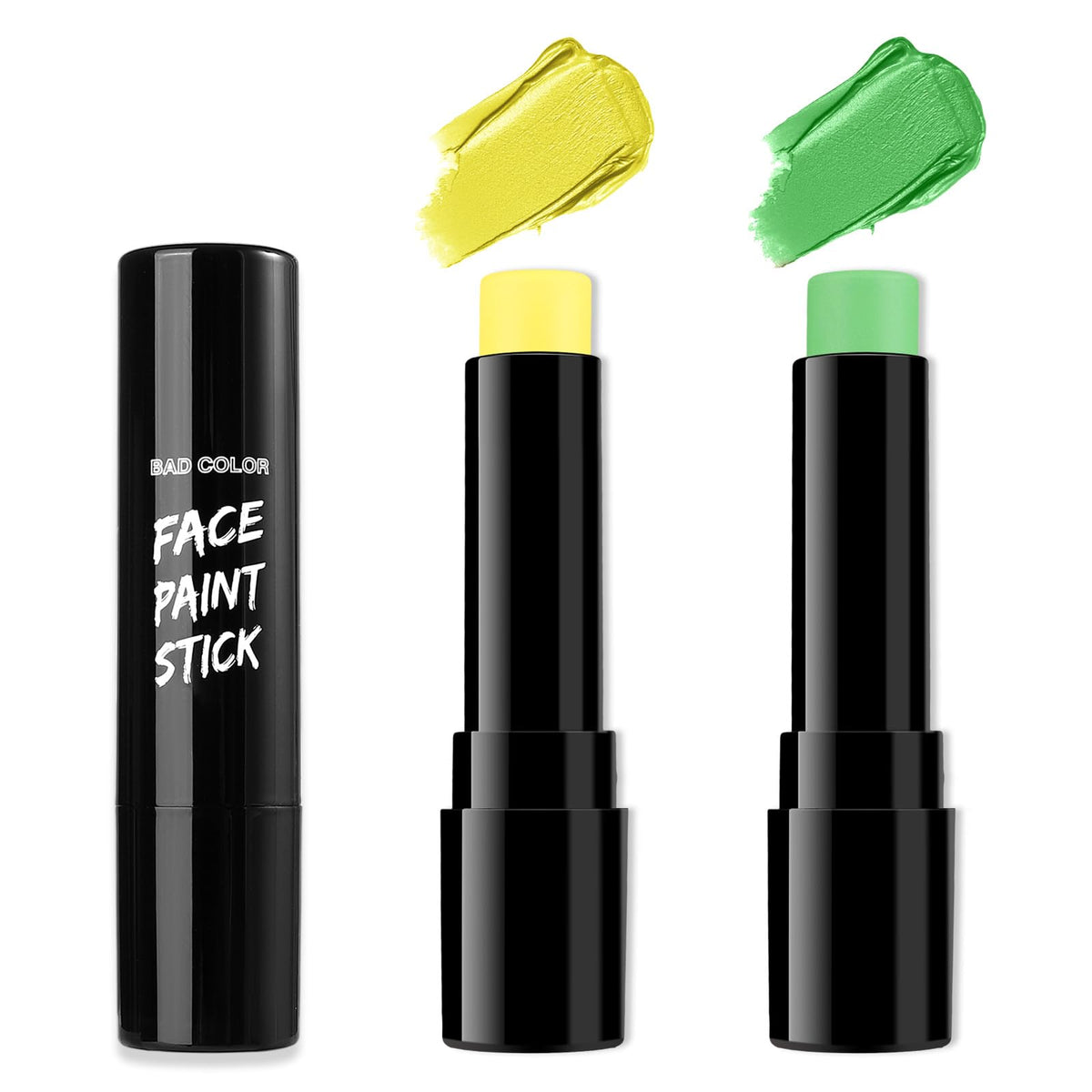 BADCOLOR Black Cream-Blendable Face Body Paint Stick for Adults Children Eye Black Softball Football Baseball Sports , Non-Toxic Hypoallergenic for Halloween SFX Makeup Cosplay Joker Costume Parties Jansha Store