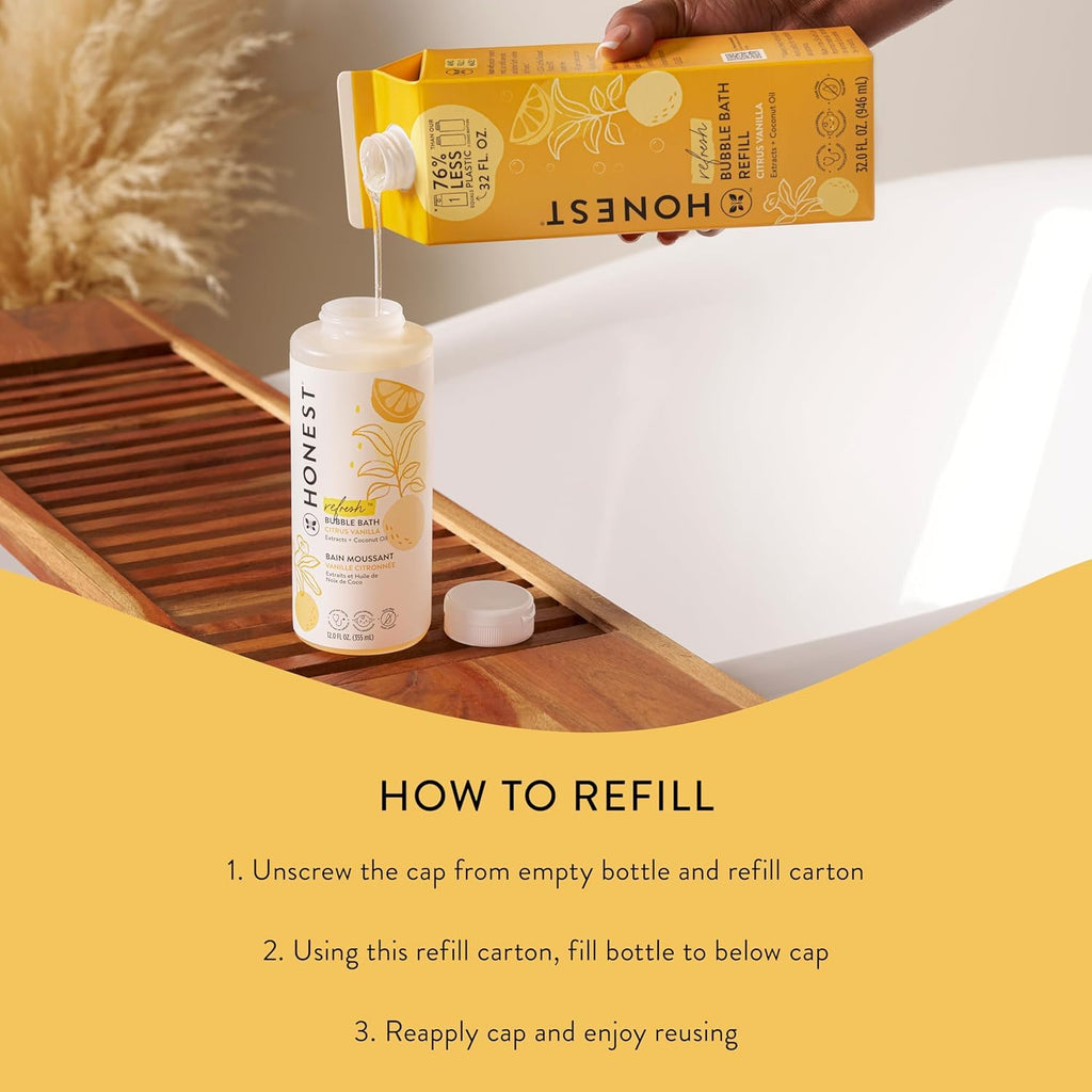 The Honest Company Bubble Bath, Hypoallergenic, Lavender Calm, 12 fl oz Jansha Store