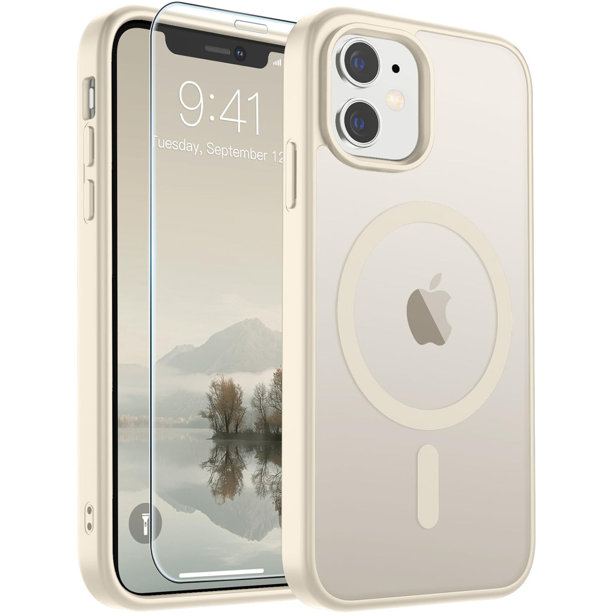 SUPFINE Magnetic for iPhone 12 Mini Case/iPhone 13 Mini Case Black Jansha Store
