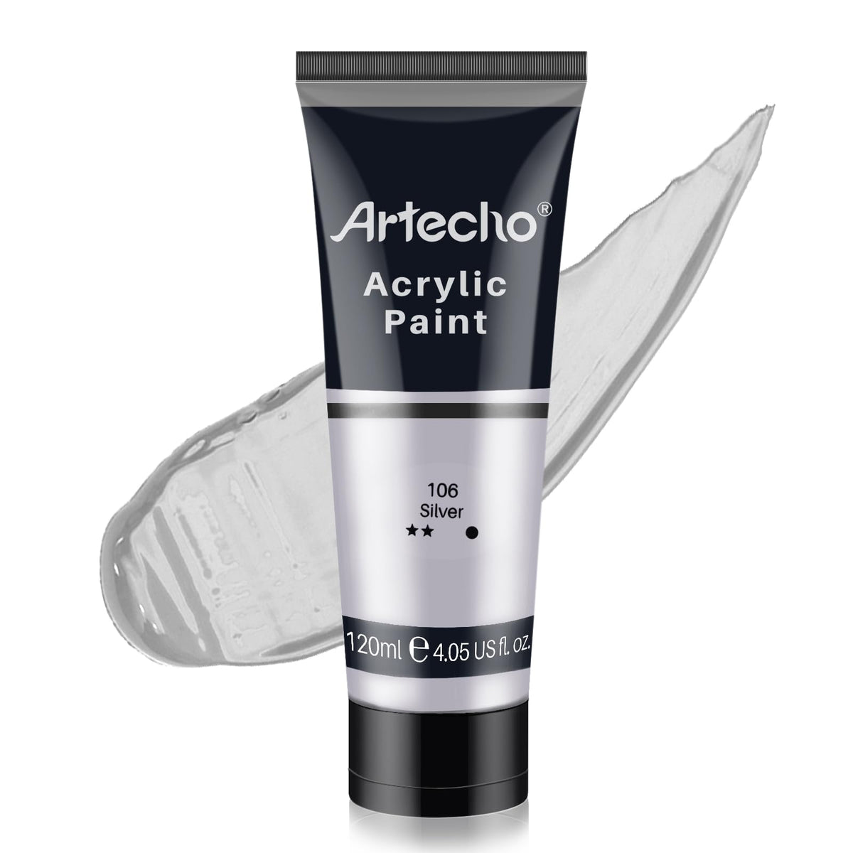 Artecho White Acrylic Paint, Titanium White Paint (120ml / 4.05oz) Tubes, Art Craft Paints for Canvas Painting, Rock, Stone, Wood, Fabric, Art Supplies Jansha Store