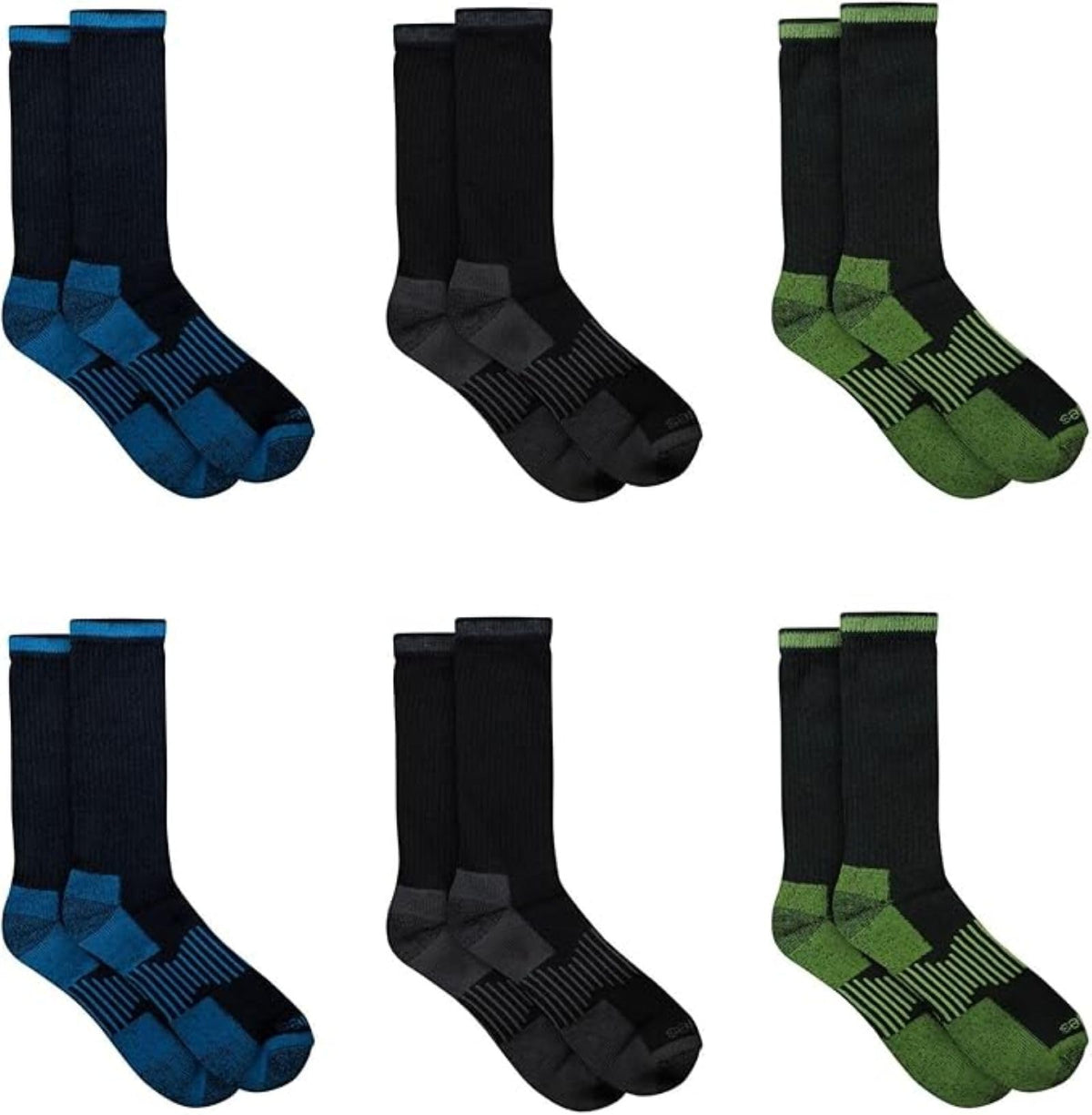 Dickies Men's Dri-tech Original Moisture Control Crew Socks, Available in M-xxl (6, 12, 18 Pairs) Jansha Store
