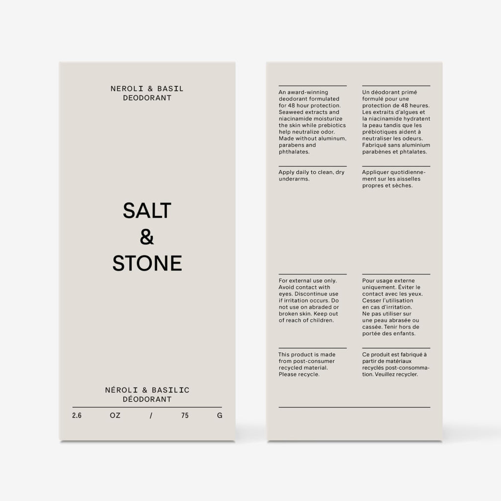 Salt & Stone Aluminum-Free Deodorant for Women & Men Saffron & Cedar 2.6 oz Jansha Store