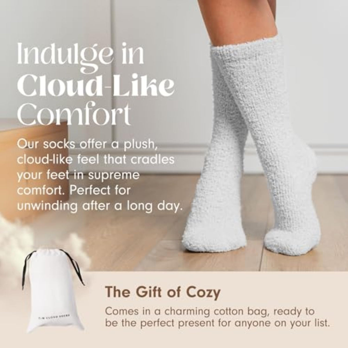 Unboxme Gifts Warm & Cozy Ultra-Luxe Cloud Fuzzy Socks, Gifts for Women Jansha Store