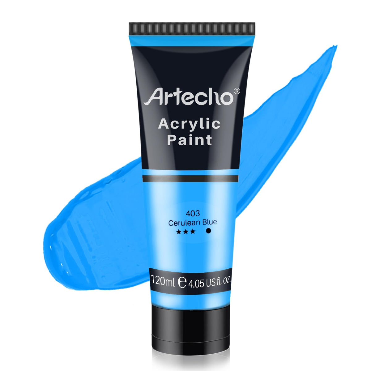 Artecho White Acrylic Paint, Titanium White Paint (120ml / 4.05oz) Tubes, Art Craft Paints for Canvas Painting, Rock, Stone, Wood, Fabric, Art Supplies Jansha Store