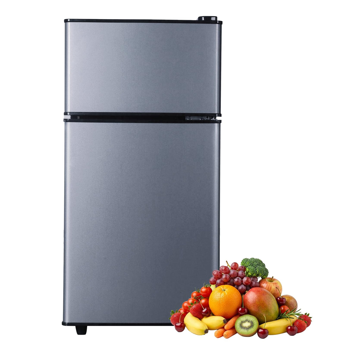 Cucina Magica Mini Fridge with Freezer, 3.8 Cu.Ft Small Fridge, Dorm Fridge Jansha Store