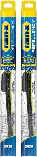 Rain-X 810363 Repellency Water Repellent Wiper Blades, 22" Windshield Wipers (Pack of 2), All Weather Streak-Free for Enhanced Visibility w/Water Repellency Formula [Amazon Exclusive] Jansha Store